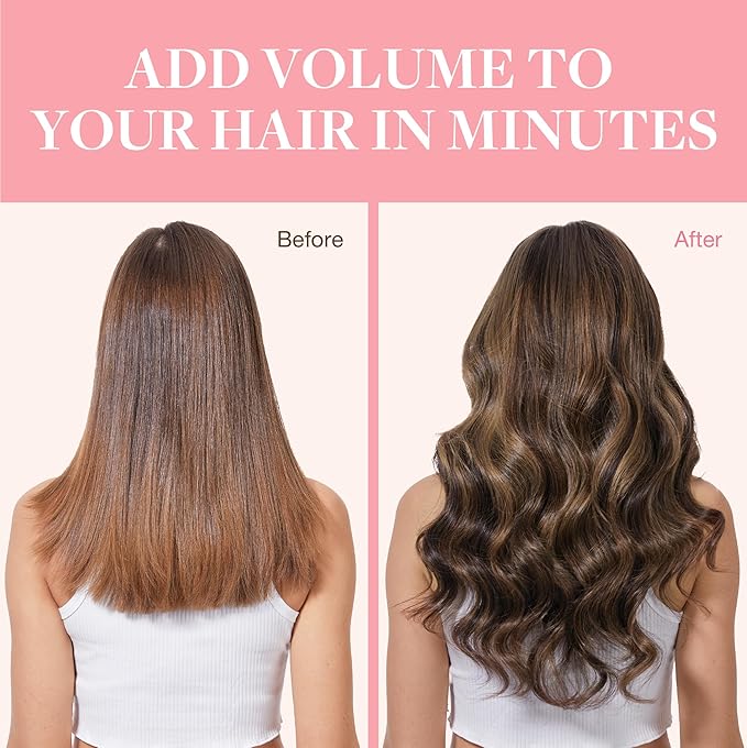 GOO GOO Clip in Hair Extensions Real Human Hair, Remy Human Hair Extensions Clip ins for Women, Natural Human Hair, 14inch 120g 7Pcs, 2/6/2 Balayage Dark Brown to Chestnut Brown