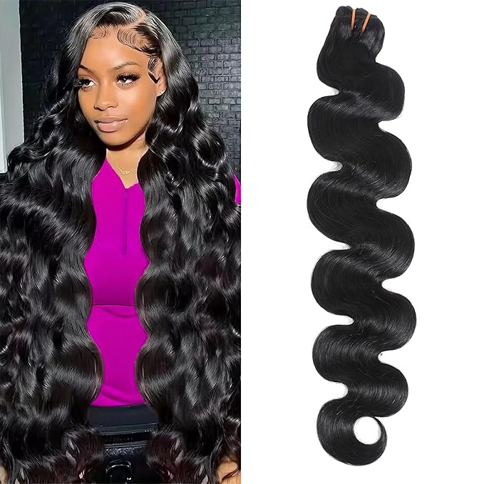 16A Raw Body Wave Human Hair Bundles Human Hair 100% Unprocessed Brazilian Boutique Virgin Hair Extensions,Double Wefts,Triple Lifespan (Body Wave 1 Bundle, 14 inch)