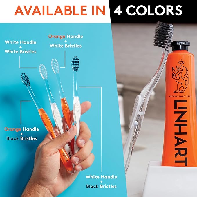 LINHART Extra Soft Toothbrush – Teeth Whitening Toothbrush with Multi Length Bristles…