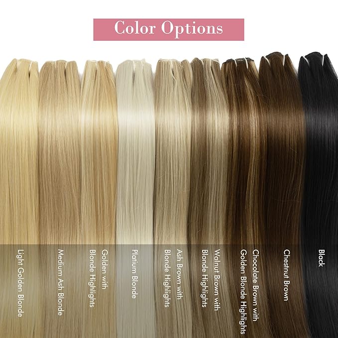 REECHO Clip in Hair Extensions, Hair Extensions Thick Long Lace Weft Lightweight Synthetic Hairpieces for Women (24 Inch-240 Gram(Pack of 5), Dark Blonde with Highlights)