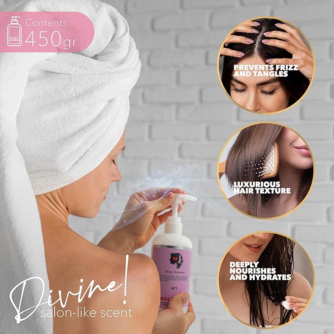Hair Mask - Deep Conditioning Hair Mask - Bond Repair Treatment - Hydrating - Intensive Hydration - Repairing - 15.2 oz