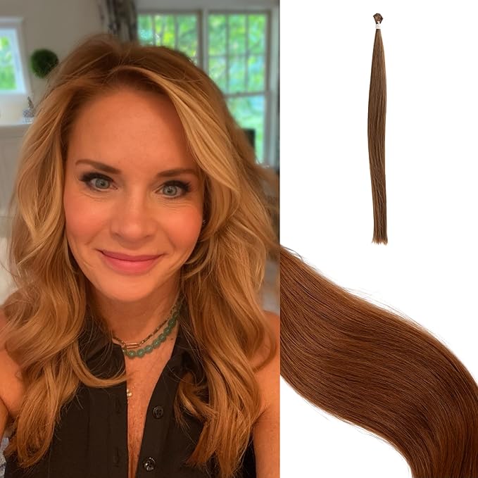 100% Real European Human Hair Keratin Bond Extensions 20" Copper #130