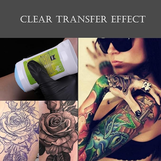 Tattoo Transfer Cream, Gel Skin Solution Professional Transfer Soap Tattoo Supplies Accessories Body Painting Template Primer Suitable for Beginners (1pcs)