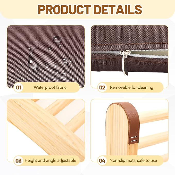 Taiyin S-Shape Sauna Backrest and Seat Cushion Set Cedar Wood Backrest Thickened Waterproof Mat Sauna Accessories for Infrared Resting Bath House Shower Steam Room(Coffee Seat)
