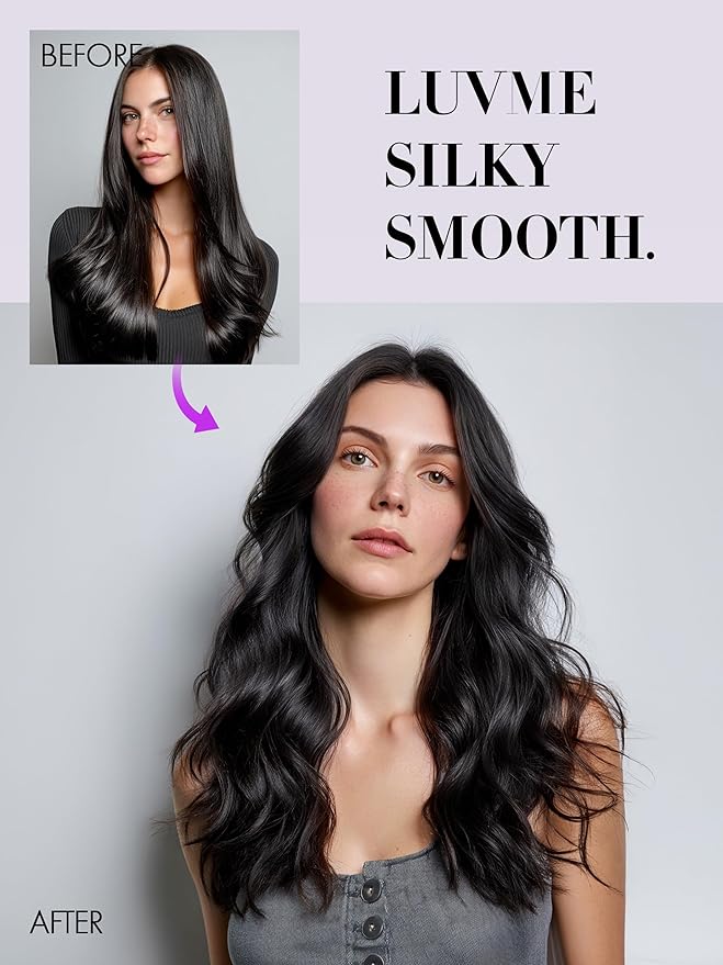LUVME Invisible Clip in Hair Extensions Real Human Hair, 22 inch 2 Pack 220g 12Pcs, Natural Black Remy Human Hair Extensions Clip ins for Women, Natural Human Hair