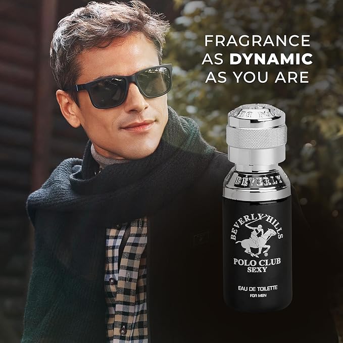Beverly Hills Polo Club BHPC Men's Eau De Toilette Bonus Pack | Sexy Scent | Long-Lasting Fragrance with Portable Pocket Spray