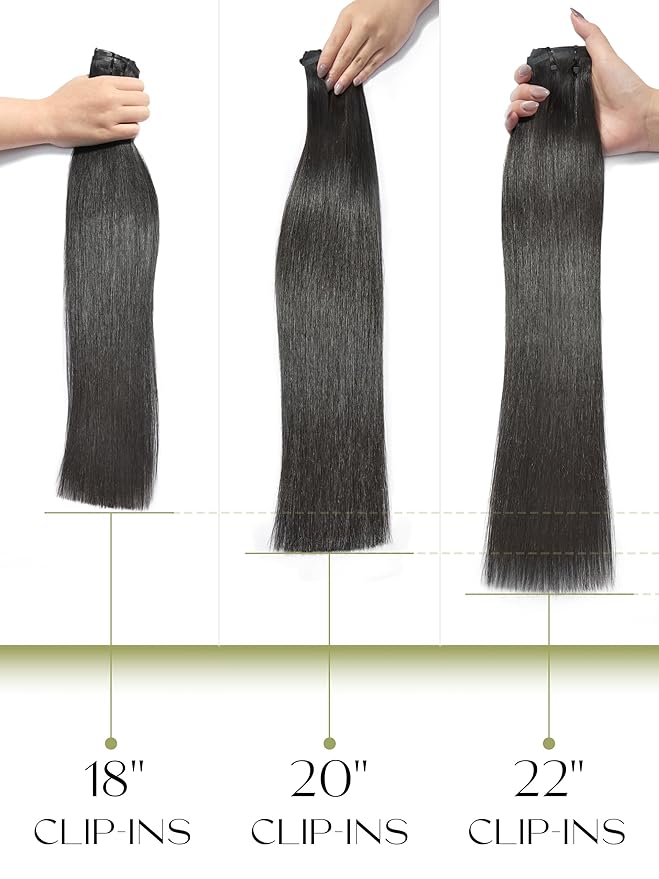 Frodio Clip Ins Hair Extensions Black: 2 Pack 200g Remy Real Human Hair Pu Seamless Silk Long Straight Invisible Full Thick Brazilian Jet Black Natural Color Beauty For Women Can Be Body Wave 14 Piece