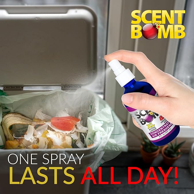 Scent Bomb Mulberry Air Freshener Spray, Long-Lasting Odor Eliminator for Home & Car, Effective Deodorizer Spray