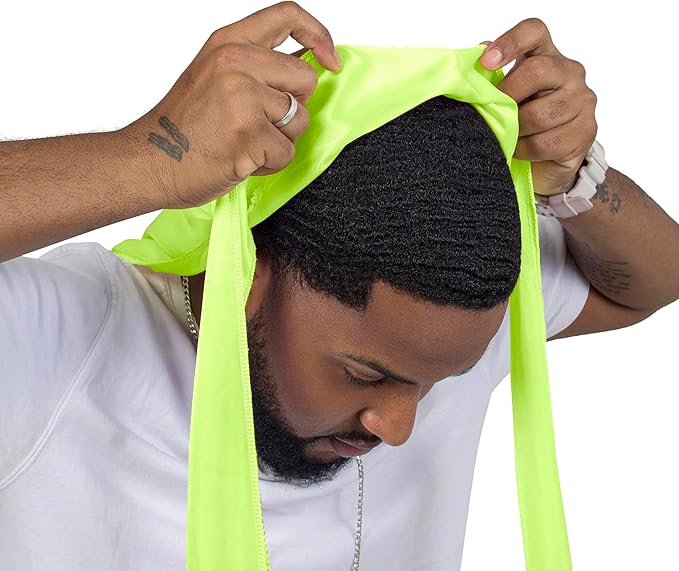 ForceWave Silky Durag for Men Wave Cap Satin Dorag for Men Women 360 Wave