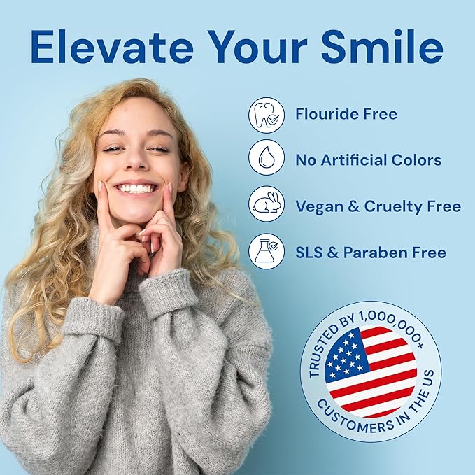 Snow Teeth Whitening Gel - Add to Toothpaste for a Whiter Smile - Vegan Hydrogen Peroxide Gel with Xylitol for Tooth Stain Removal and Brightening - 18g