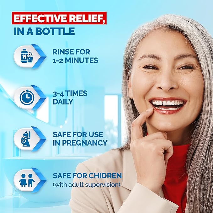 Gengigel Hyaluronic Acid Mouthrinse (300 ml), Oral Care Solution for Gum Health, Reduces Discomfort, Helps Relieve Gum Recession & Gingivitis, No Alcohol or SLS, Vegan & Kosher