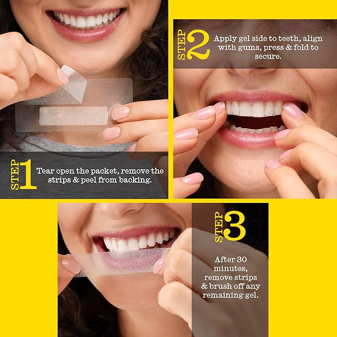 Twice Twice Teeth Whitening Strips – 20-Day Treatment, 30-Mins Quick Whitening, No-Slip, Mess Free, Easy to Use, Sweet Mint Flavor, Vegan, Gentle Whitening Designed with Care for a Brighter Smile