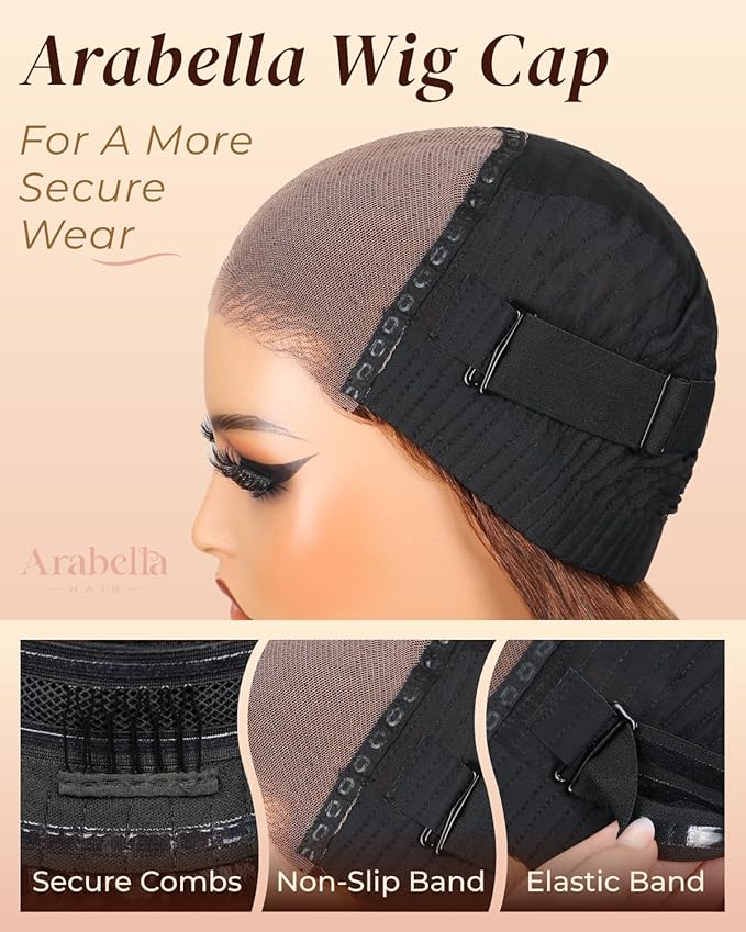 Arabella 6x5 Ready to Go Glueless Wigs Human Hair 230% Density Lace Front Wigs 100% Human Hair 12A Pre Cut Lace Pre Plucked Bleached Knots 4# Brown Straight Wig Human hair (16inch, 6x5 Straight Wig)