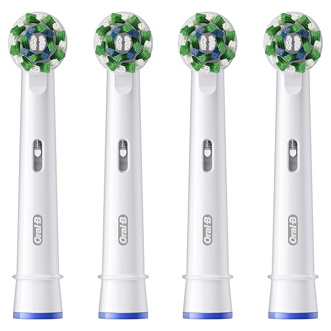 Oral-B CrossAction Electric Toothbrush Replacement Brush Heads Refill, 4ct