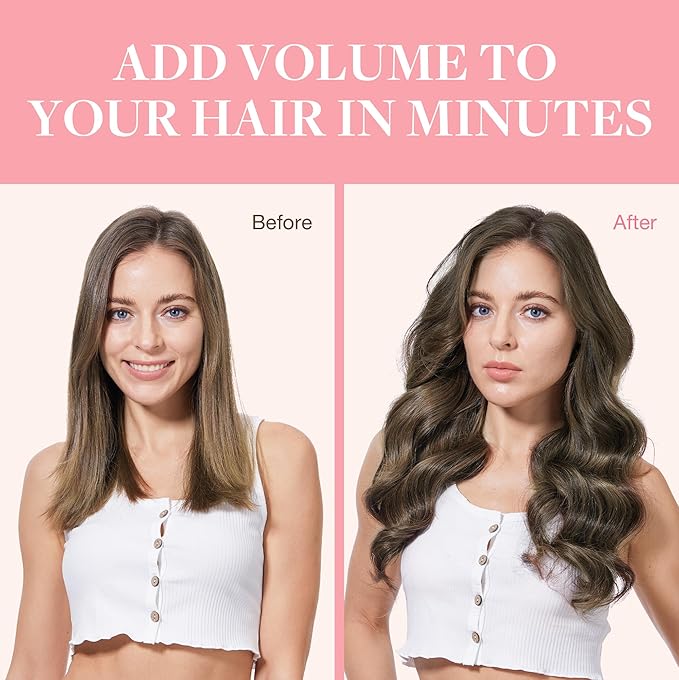 GOO GOO Clip in Hair Extensions Real Human Hair, Remy Human Hair Extensions Clip ins for Women, Natural Human Hair, 22inch 120g 7Pcs, 4/26/4 Balayage Chocolate Brown to Honey Blonde