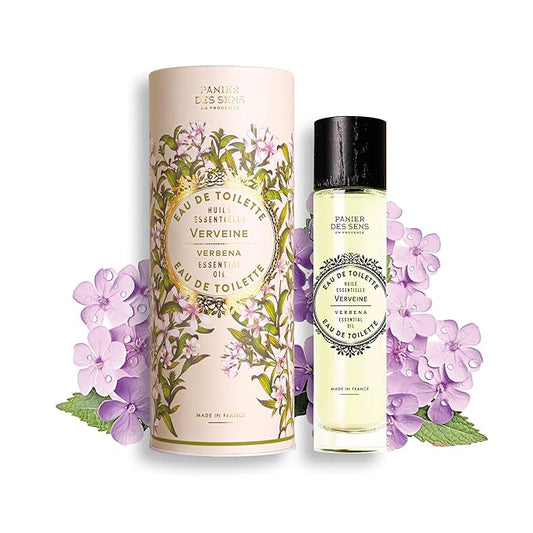 Panier des Sens - Verbena Eau de Toilette 1.7 Floz - Fresh & Lemony Fragrance - Daily Light Perfume for Women - Parfum Crafted in Grasse, France - Gifts for Her - Elegant Packaging