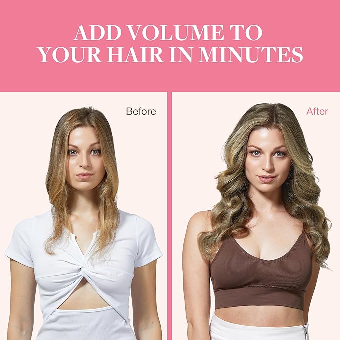 GOO GOO Clip in Hair Extensions Real Human Hair, Remy Human Hair Extensions Clip ins for Women, Natural Human Hair, 16inch 130g 7Pcs, 3/8/613 Balayage Walnut Brown to Ash Brown and Bleach Blonde