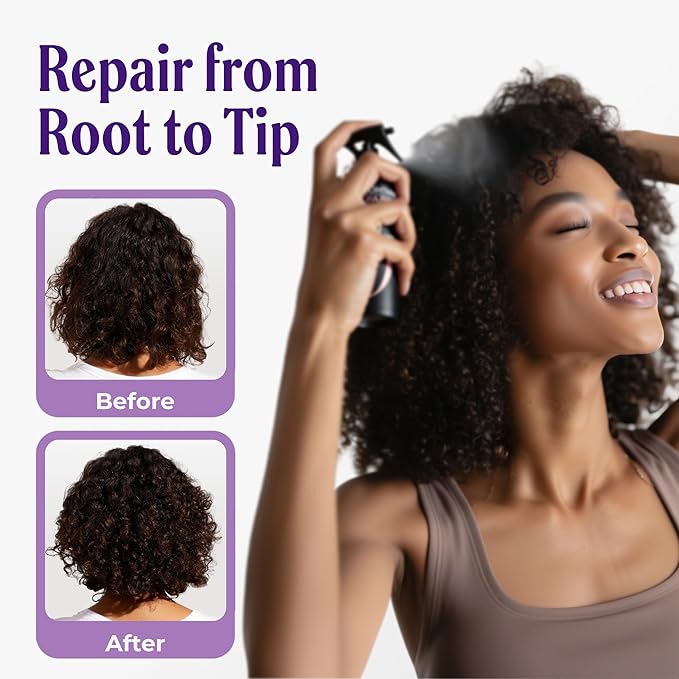 Night Repair Treatment for Hair | Hydrating Overnight Hair Mask with Hydrolyzed Keratin and Aloe Vera | Strengthens, Restores Shine, and Reduces Frizz | Leave In, No Rinse Needed, 8.4 fl oz