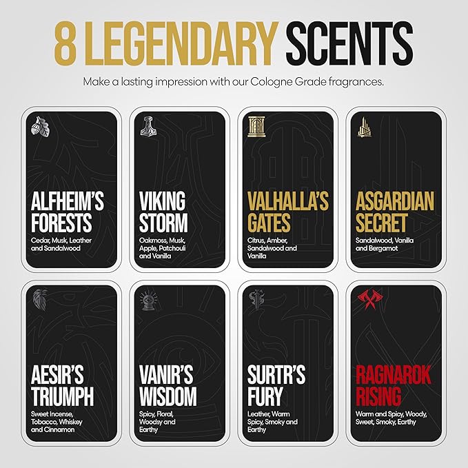The Beard Struggle Natural Deodorant - Marauder’s Defense - 100% Natural Charcoal Infused Deodorant Men Aluminum Free - Gold Collection, Valhalla's Gates - 2.65 oz.US.