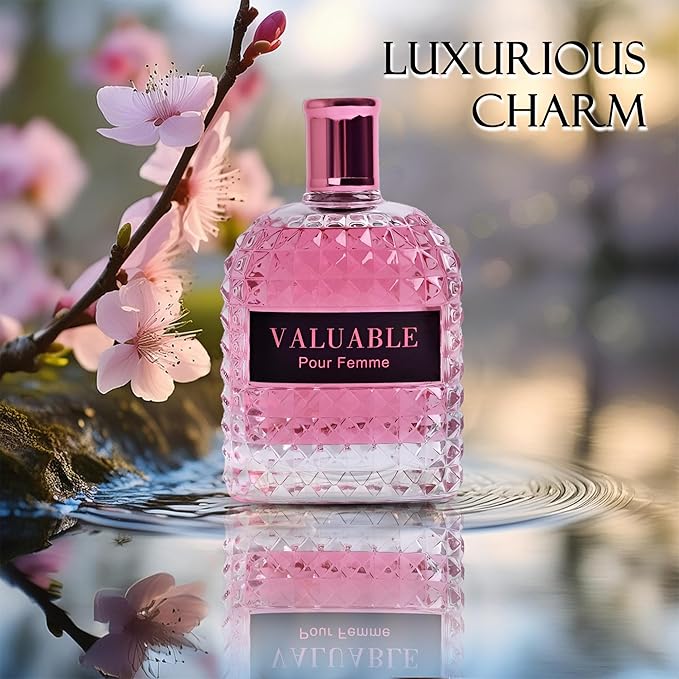 4PCS Perfume Set for Women - Floral Fragrance Gift Set with Vanilla,Sweet Fruity, Eau De Parfume| 3.4 Fl Oz Each Women's Cologne(Valentine Milano,Valuable,Paris,Mon Amour Paris)