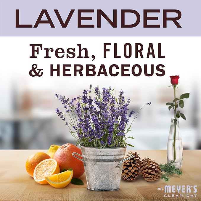 MRS. MEYER'S CLEAN DAY Liquid Hand Soap Refill, Cruelty Free, Lavender Scent, 33 Fl Oz (Pack of 1)