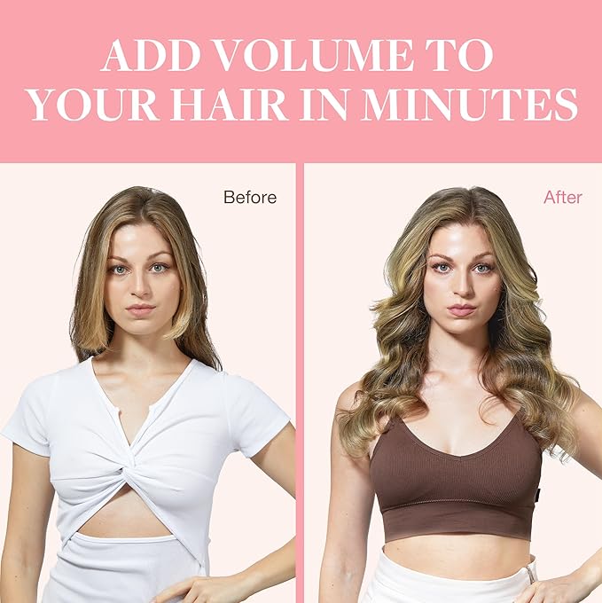 GOO GOO Clip in Hair Extensions Real Human Hair, Remy Human Hair Extensions Clip ins for Women, Natural Human Hair, 12inch 85g 7Pcs, 3/8/613 Balayage Walnut Brown to Ash Brown and Bleach Blonde