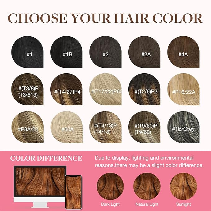 GOO GOO Clip in Hair Extensions Real Human Hair, Remy Human Hair Extensions Clip ins for Women, Natural Human Hair, 14inch 120g 7Pcs, Auburn