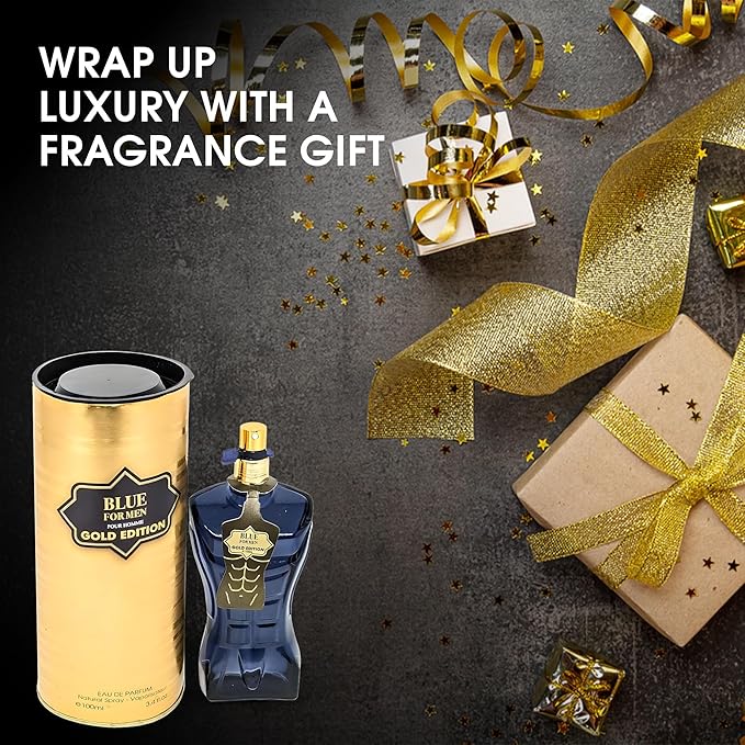 Cologne for Men Set of 4PCS Combo Scent Includes Sean Ultra/Sean Nautical/Blue Ultra/Blue Gold 100Ml Each Fragrance Gift Set for Men All Day Use