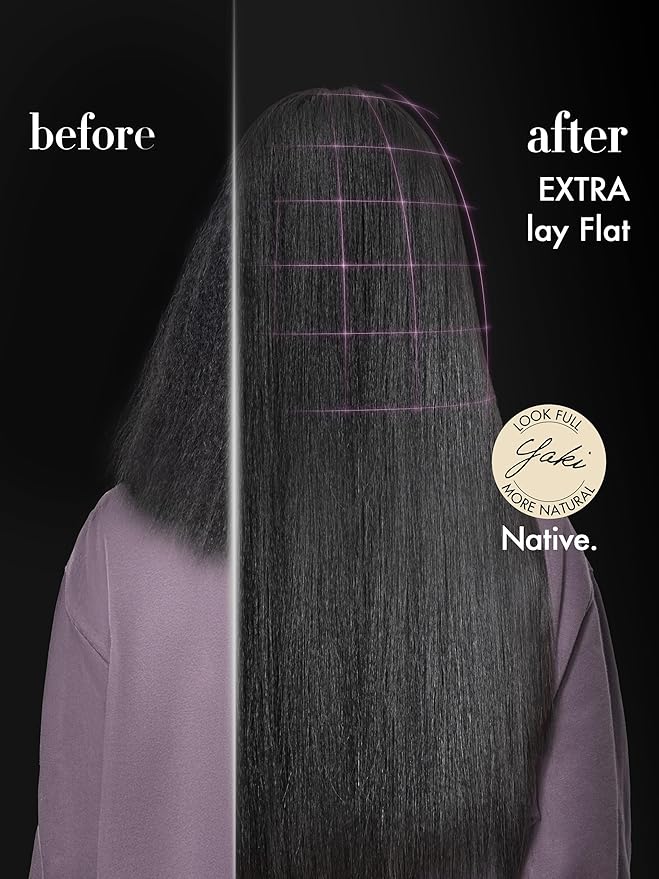 LUVME Yaki Straight Seamless 110g 7Pcs Clip in Hair Extensions Full Max with 14inch Remy Human Hair Extensions, Natural Black 100% Real Soft Hair