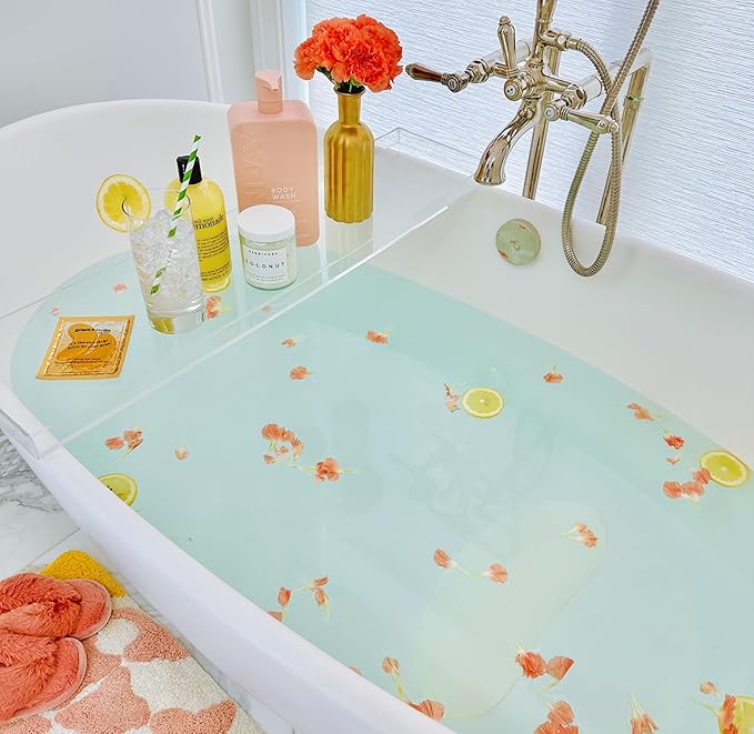 Luxury Body Stopper, Anti-Slip Spa Accessory, Holds Reclined Position in Bath, Bathe Comfortably Hands Free, and Keep Your Hair Dry. Recline, Relax, Stay Put