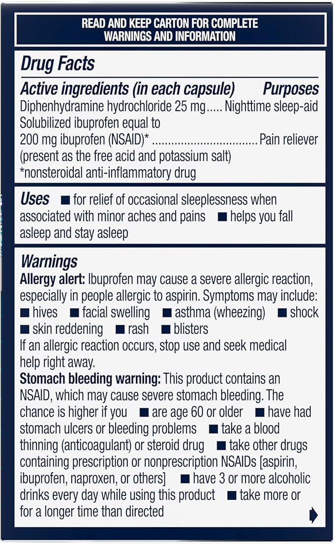 Advil PM Liqui-Gels Minis, 40 Liquid Filled Capsules
