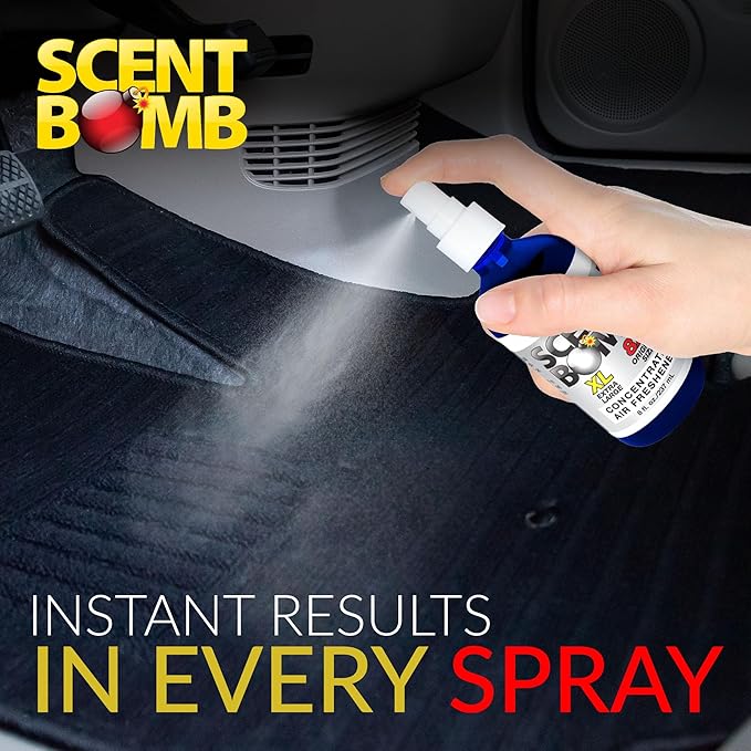 Scent Bomb Air Freshener Spray, Long-Lasting Odor Eliminator for Home & Car, Effective Deodorizer for Kitchen, Bathroom, Fresh Room Spray & Smell Neutralizer, Gardenia Scent