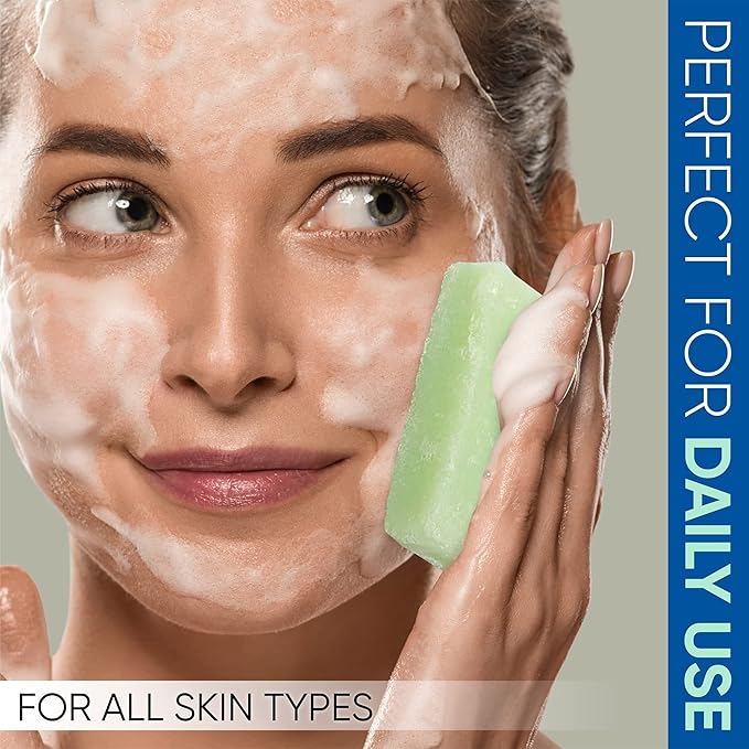 T.Taio Esponjabon Aloe Vera Soap Sponge - Gentle Shower Scrubber - Cleaning Bath Wash Scrub - Dirt & Oil Removal - Massage & Lather Foot, Elbow, & Face - Bathroom Accessories - Fresh Scent