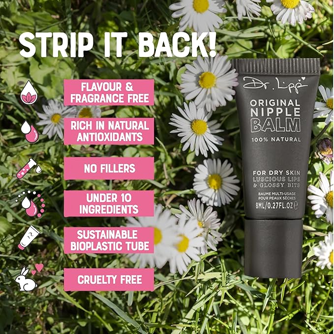 Dr. Lipp Original Nipple Balm 6x0.27fl oz/8ml – 10-in-ONE Multi-Purpose Moisturizer for Dry Skin, Lips, Hair, Cuticles & More – 100% Natural Lanolin Nipple Cream & Lip Balm – Fragrance & Cruelty Free