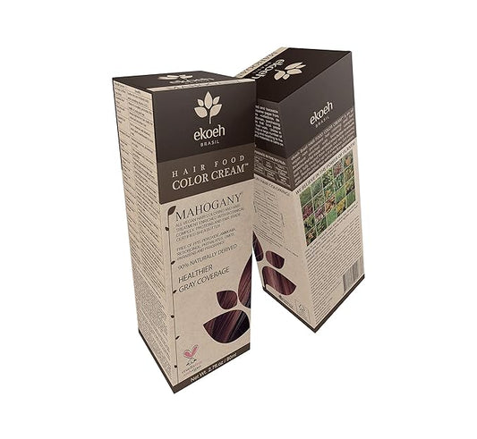 Hair Color EKOEH BRASIL Cream Mahogany, PPD FREE, VEGAN 2.7fl.oz