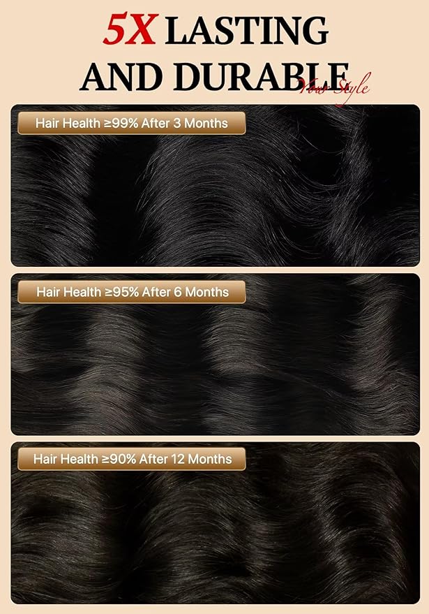 TRIIPPY Real Raw Cambodian Natural Wavy Bundles Human Hair,100% Cambodian Raw Hair Sew in Weave Single Bundle,5X Lasting And Durable Over Virgin Hair Bundle,No.1 Raw Hair Brand On Amazon(18 Inch)