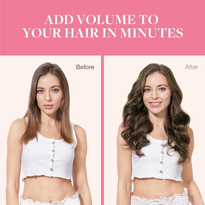 GOO GOO Clip in Hair Extensions Real Human Hair, Remy Human Hair Extensions Clip ins for Women, Natural Human Hair, 24inch 120g 7Pcs, 2/6/2 Balayage Dark Brown to Chestnut Brown