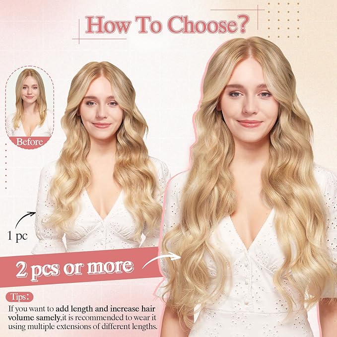 One Pieces Clip in Hair Extensions Human Hair Upgraded V-Shaped 5 Clips in Hair Extensions Human Hair Long One Piece Hairpiece for Women,12 Inch,#06 Light Brown,55g