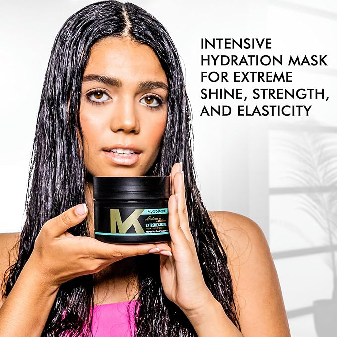 Mycro Keratin Intensive Hydration Hair Mask for Dry, Damaged Hair - Deep Conditioning for All Hair Types (8.45 Fl.oz)