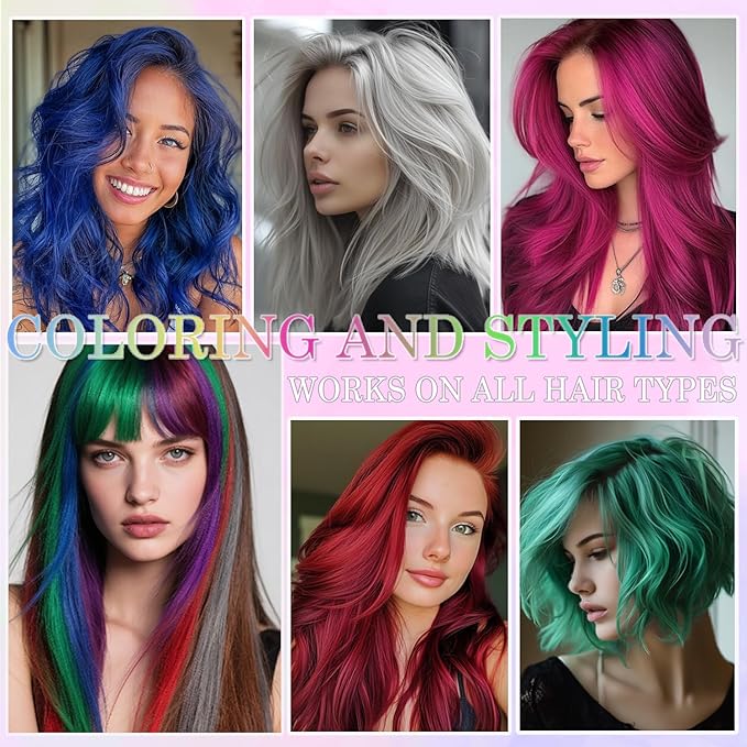 Temporary Hair Color Spray for Kids Women Men, Instant Vivid One-Time Use Hair Color Wax, Washable Natural Hair Spray Hair Strong Style for Christmas Party, Hollowen, Cosplay (Gray, 120ML)