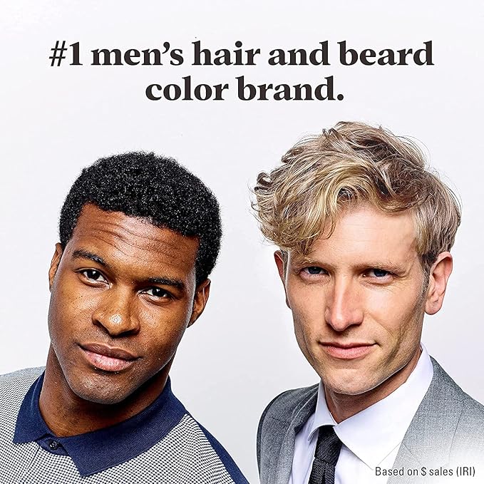 Just For Men Shampoo-In Color (Formerly Original Formula), Mens Hair Color with Keratin and Vitamin E for Stronger Hair - Deep Dark Brown, H-46, Pack of 3
