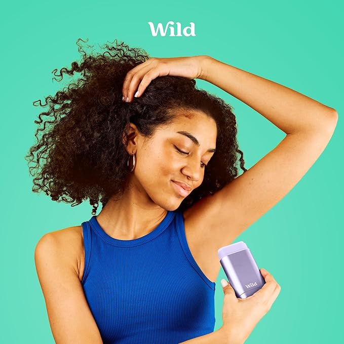 Wild - Refillable Deodorant - Fresh Cotton & Sea Salt Refill Trio Pack - Vegan - Aluminum Free - Long Lasting Protection - 3 Pack of 1.41oz Refills
