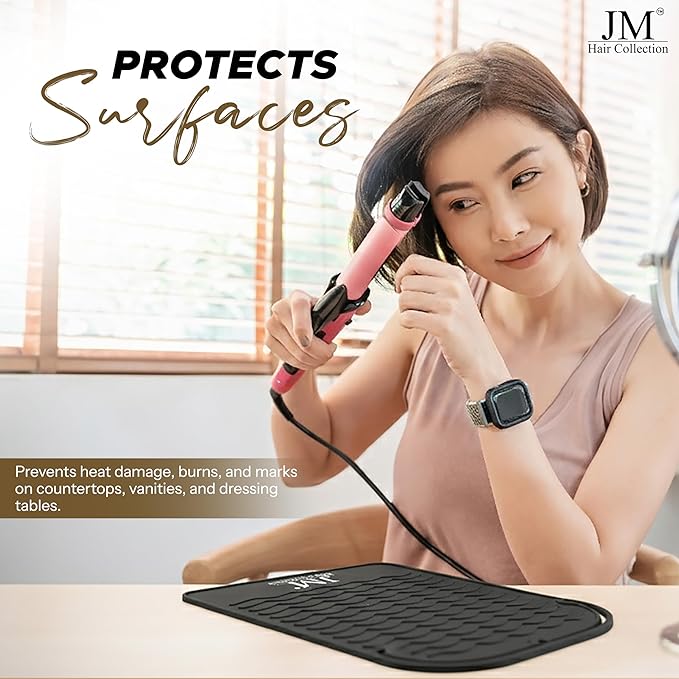 Silicone Heat Mat for Hair Styling Tools - Non-Slip, Heat Resistant - 1 Pack