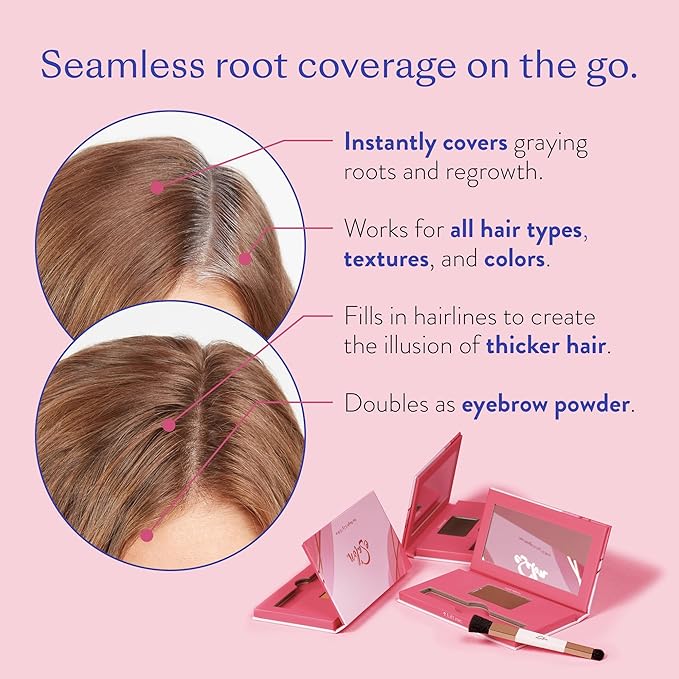 eSalon Thinning Hair Bundle, Root Touch Up + Brow Powder (Light Blonde), 2% Minoxidil Hair Regrowth Treatment, Densifying Scalp Serum with Procapil + Redensyl