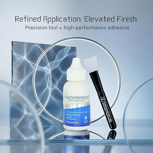 GHOSTBOND XL Hair Replacement Adhesive 1.3oz & Silicone Applicator – Invisible Lace Wig Glue, Water & Oil-Resistant, Non-Toxic, Easy Application for Lace Wigs & Hair Systems