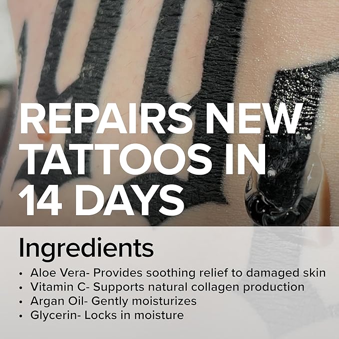 Tattoo Aftercare Soothing Gel & Moisturizer + Balm & Cream Bundle