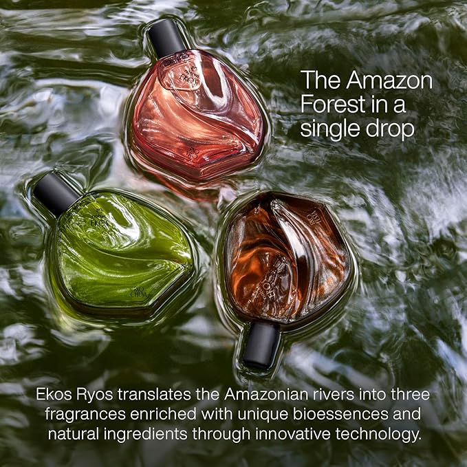 natura Ekos Ryos Vivo Eau de Toliette Aquatic Floral Unisex Fragrance 75ml - Inspired by The Amazonian Rivers - Notes of Pomelo, Orange, Orange Blossom, Rose Jarana Flower, Cedar & Copahu Balm