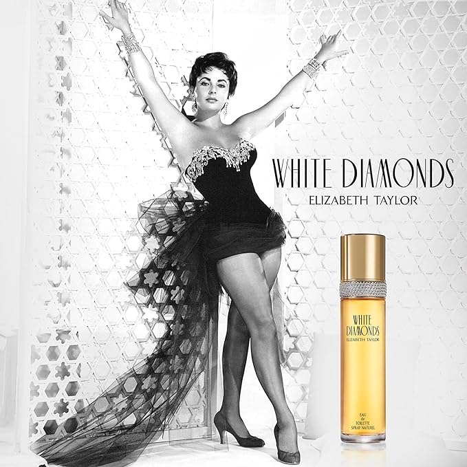 Elizabeth Taylor White Diamonds Women's Perfume, Long-Lasting Floral Fragrance, Eau de Toilette EDT Spray, Stocking Stuffer for Women, 0.5 fl oz