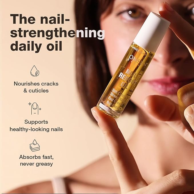 Onsen Secret Nail & Cuticle Repair Oil (10ml) - Dry Oil Formula - Japanese Tsubaki, Tea Tree & Jojoba - Strengthens Nails, Repairs Cuticles, Hydrates Skin & Hair - Natural & Vegan