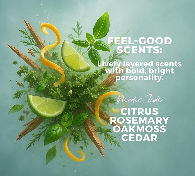 Rustic MAKA Plant + Mineral Deodorant - Nordic Tide | Strong Odor Control | No Added Aluminum, No Added Parabens, No Added Baking Soda | Long-Lasting Protection for Men and Women